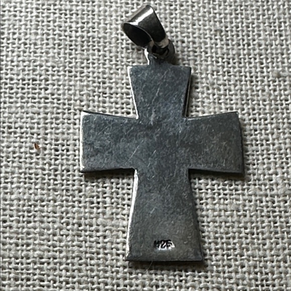🧡 925 Silver Cross Pendant 🧡 - Picture 3 of 6
